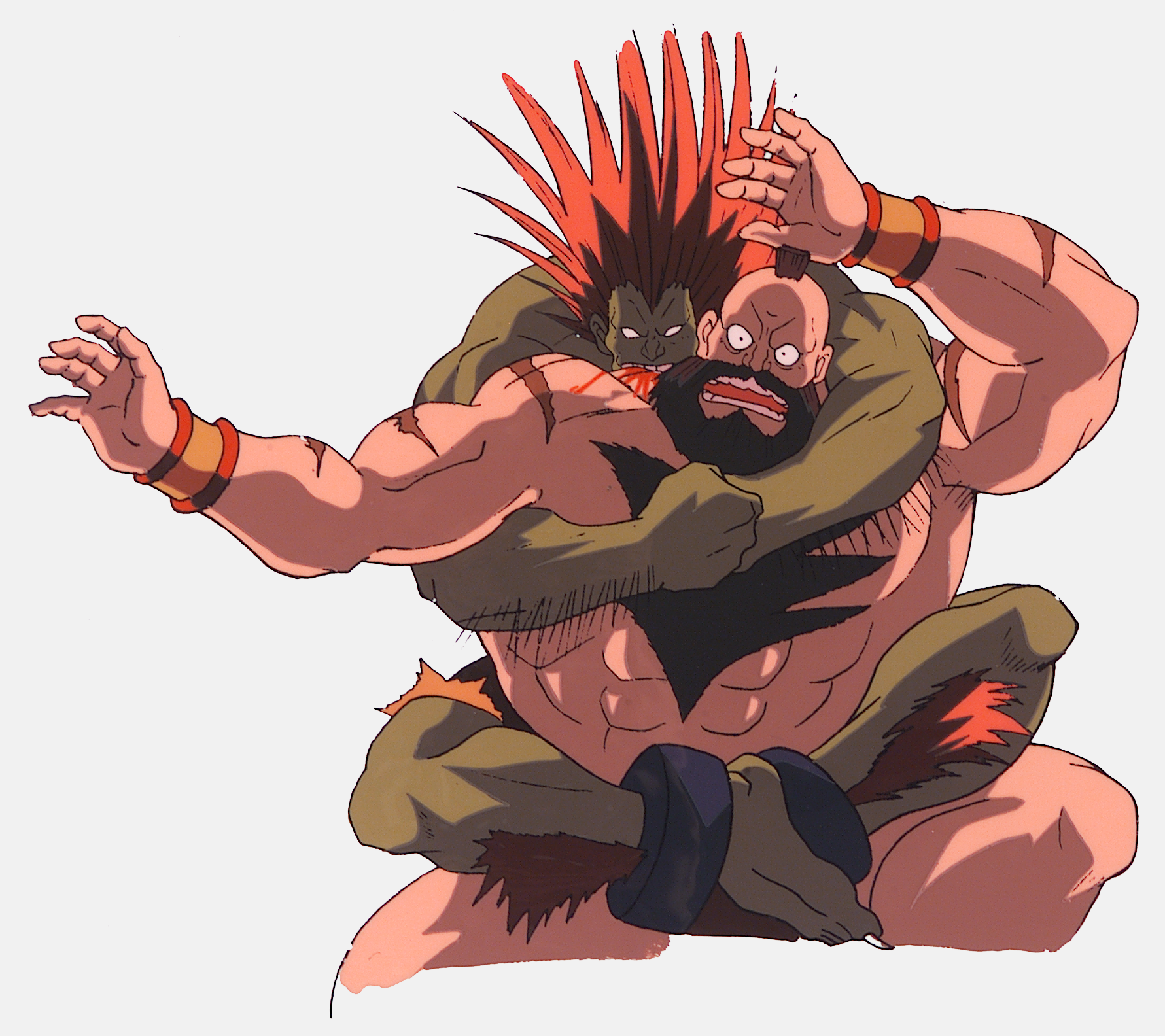Zangief (Street Fighter) Blanka (Street Fighter) Anime Street Fighter II: The Animated Movie Image