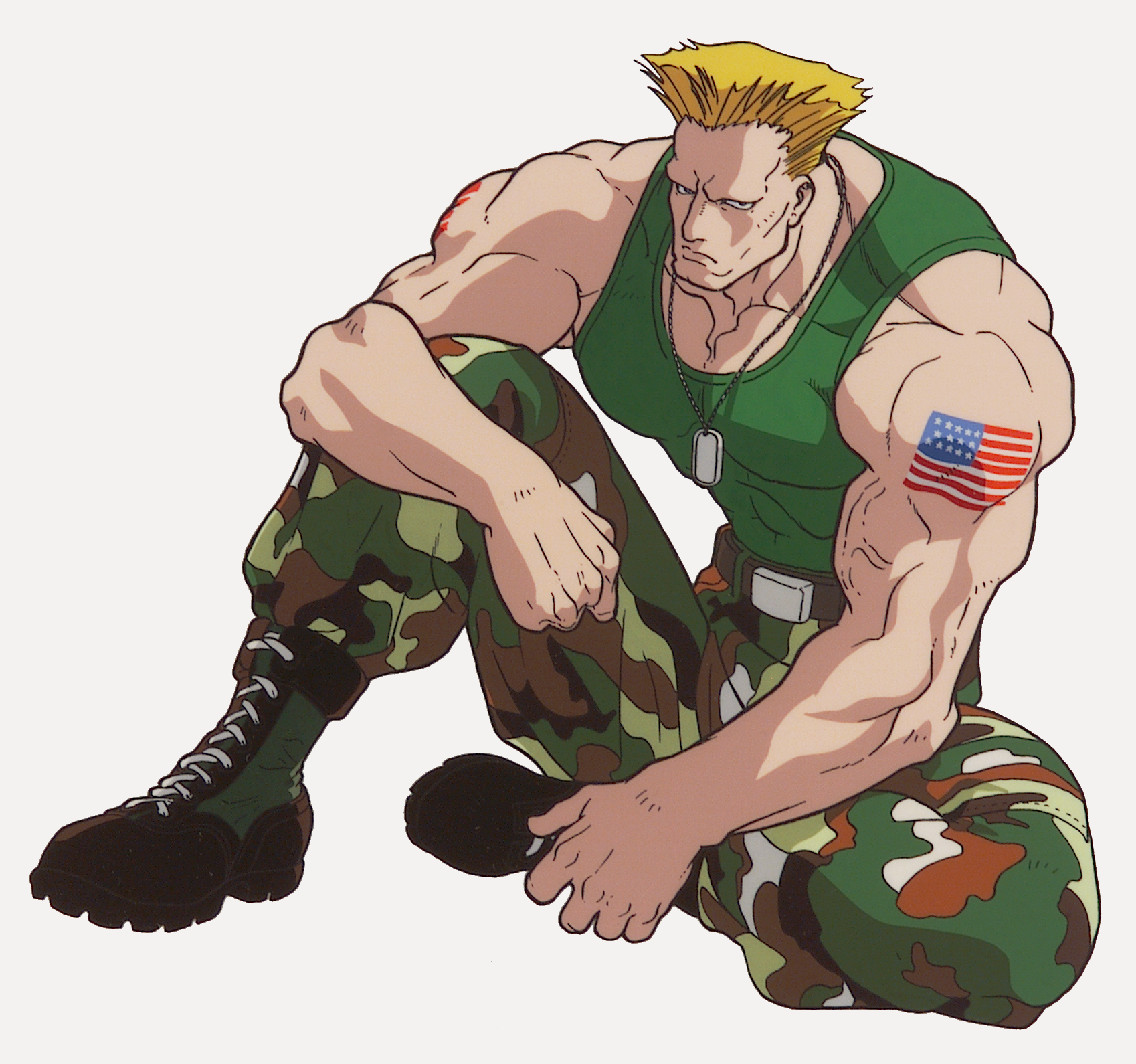 Guile (Street Fighter) Anime Street Fighter II: The Animated Movie Image