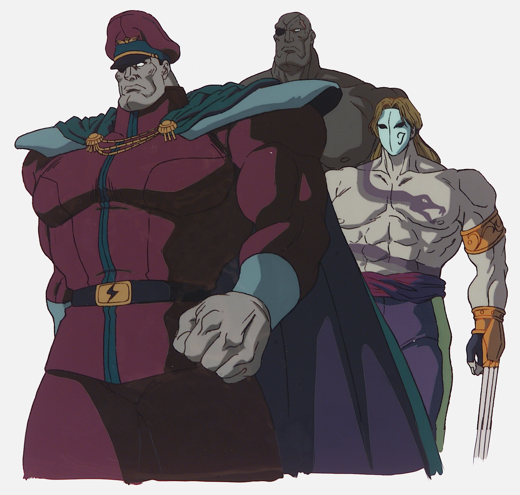 Vega (Street Fighter) Sagat (Street Fighter) M. Bison (Street Fighter) Anime Street Fighter II: The Animated Movie Image