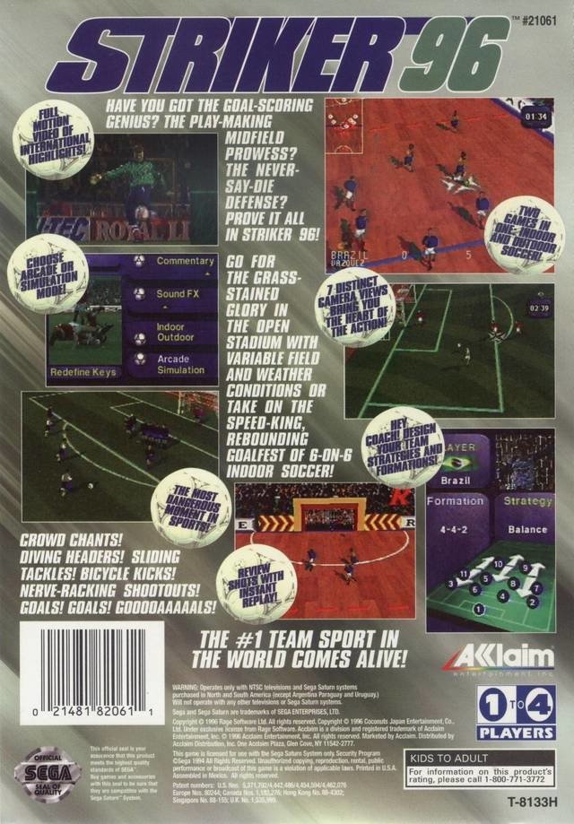 video game Striker '96 Image