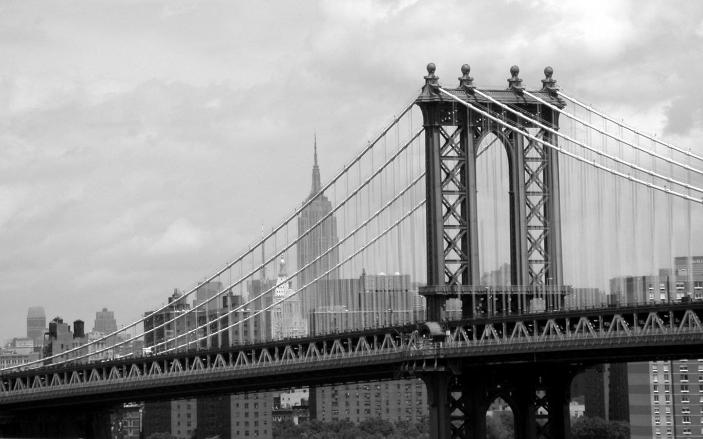 man made Manhattan Bridge Image