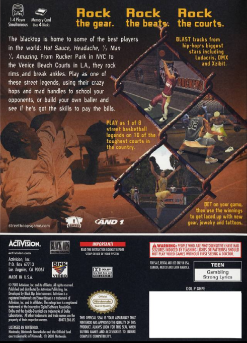 video game Street Hoops Image