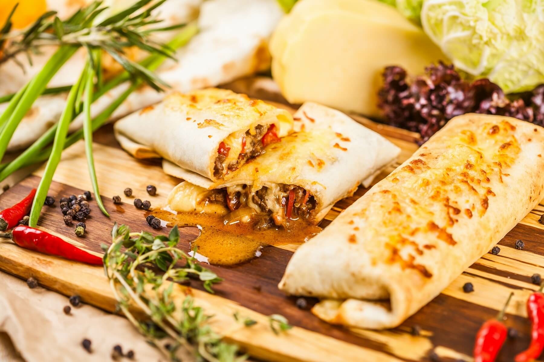 food burrito cheese spicy Image