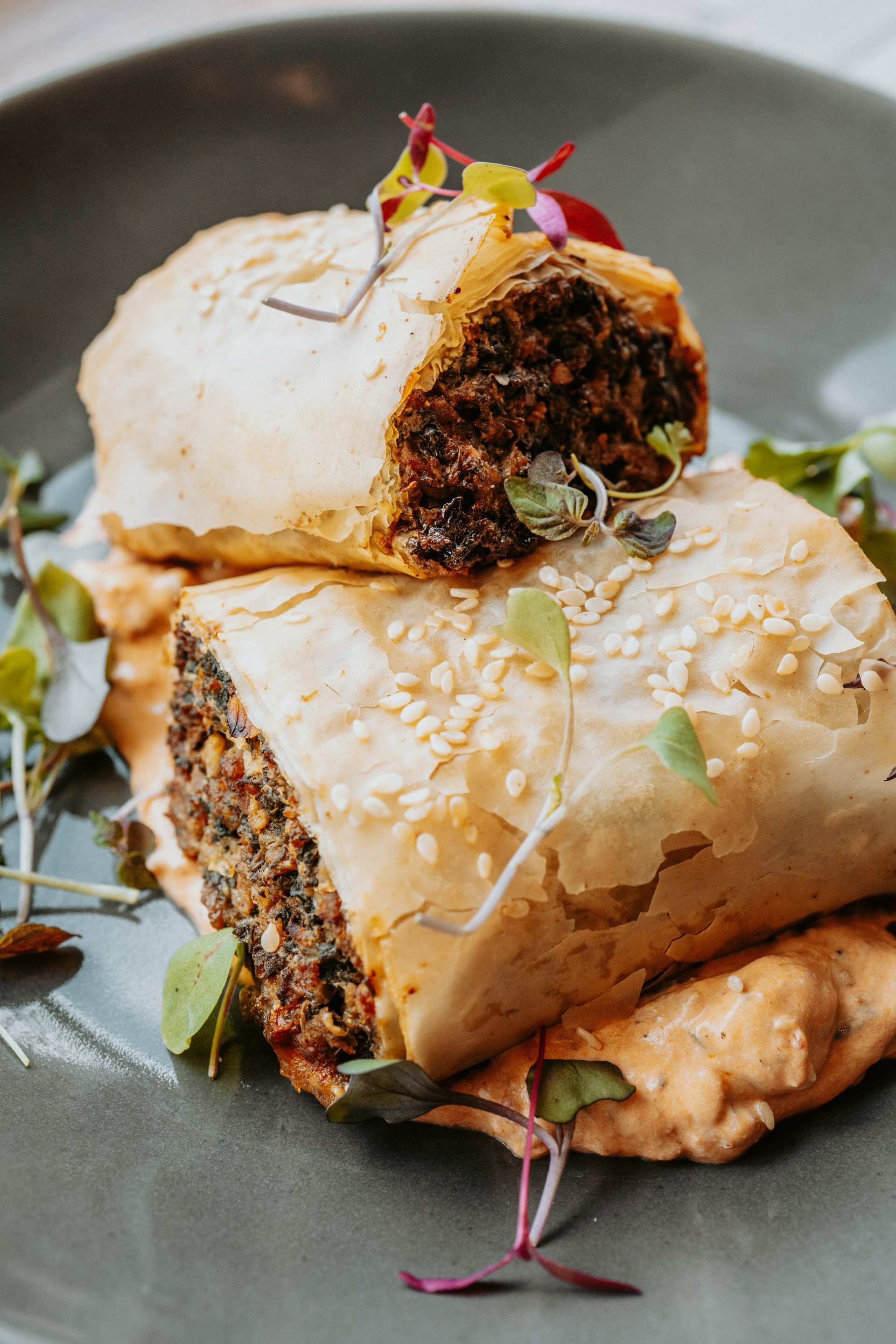 food burrito baklava pastry vegan Image