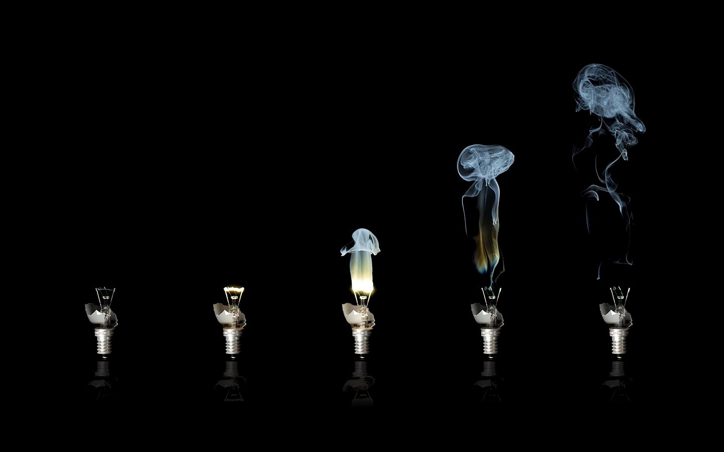 man made light bulb Image