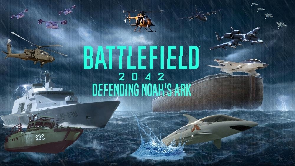  A No-Pat fleet and US Air Force defending Noah's Ark in the Black Sea from the Russians