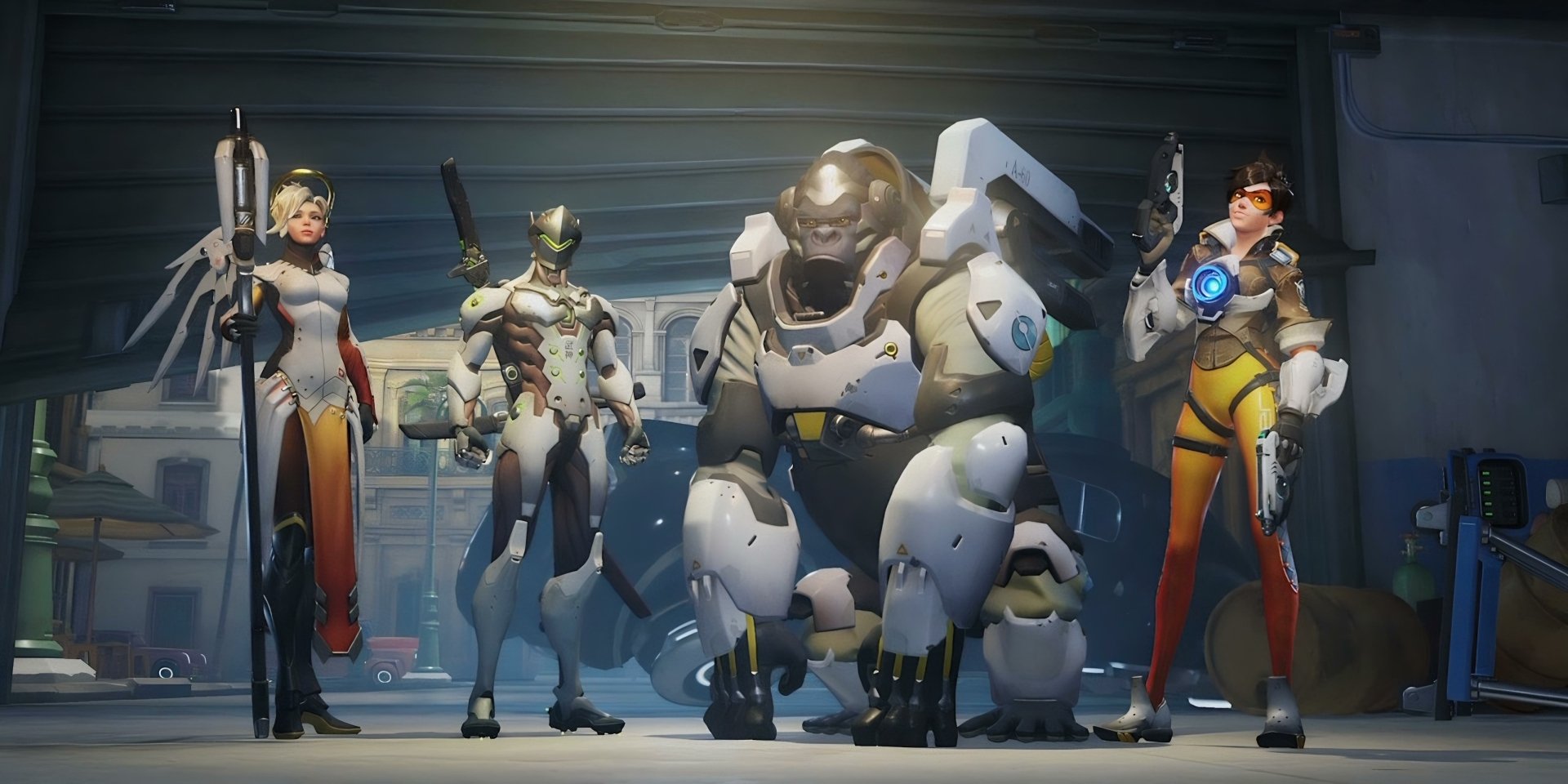  Tracer, Mercy, Genji et Winston