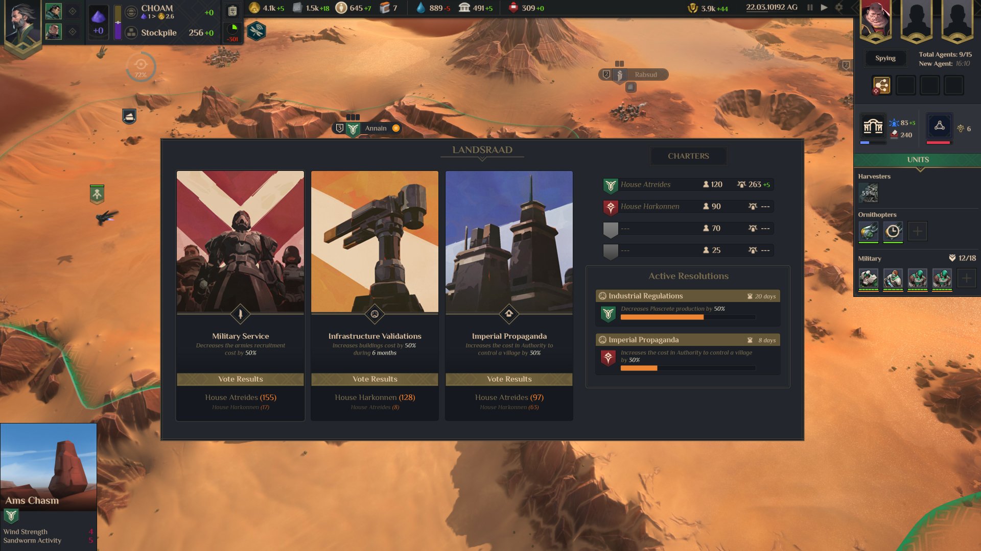 video game Dune: Spice Wars Image