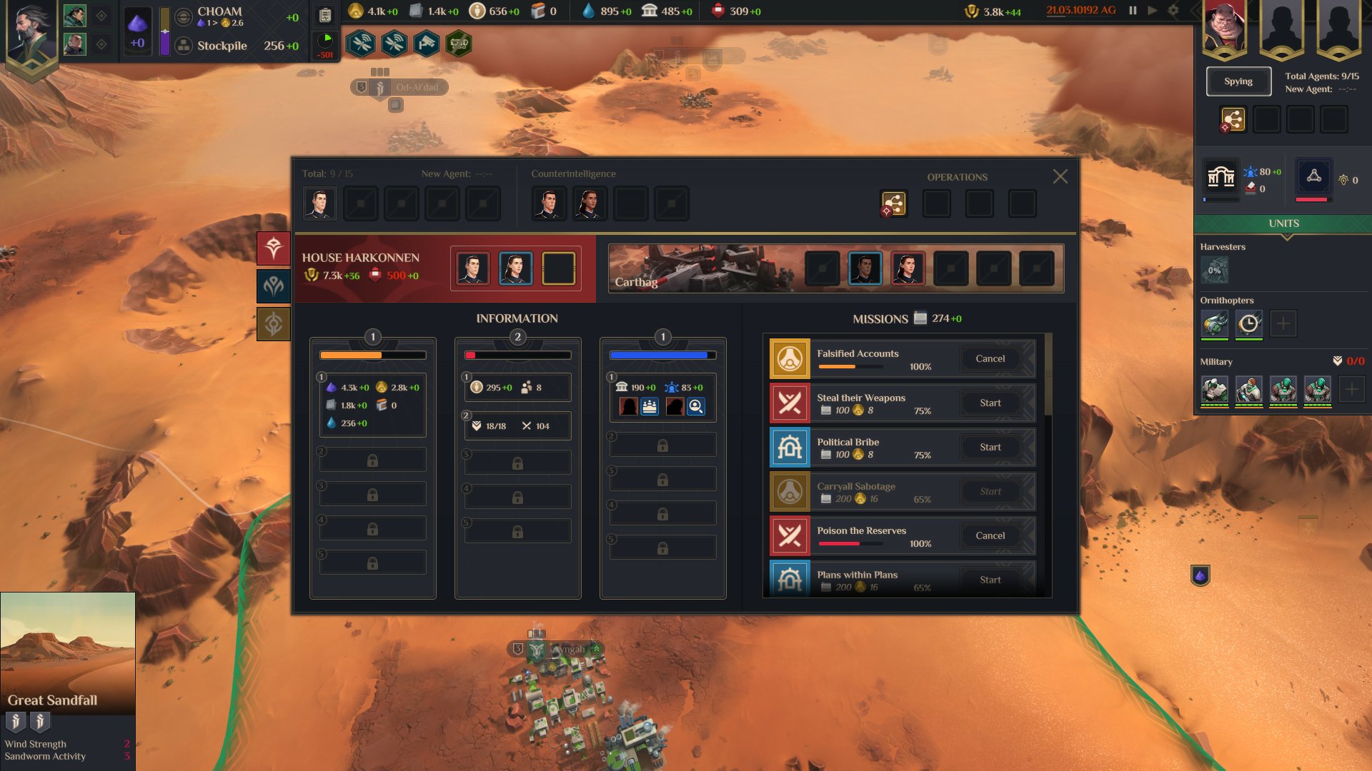 video game Dune: Spice Wars Image