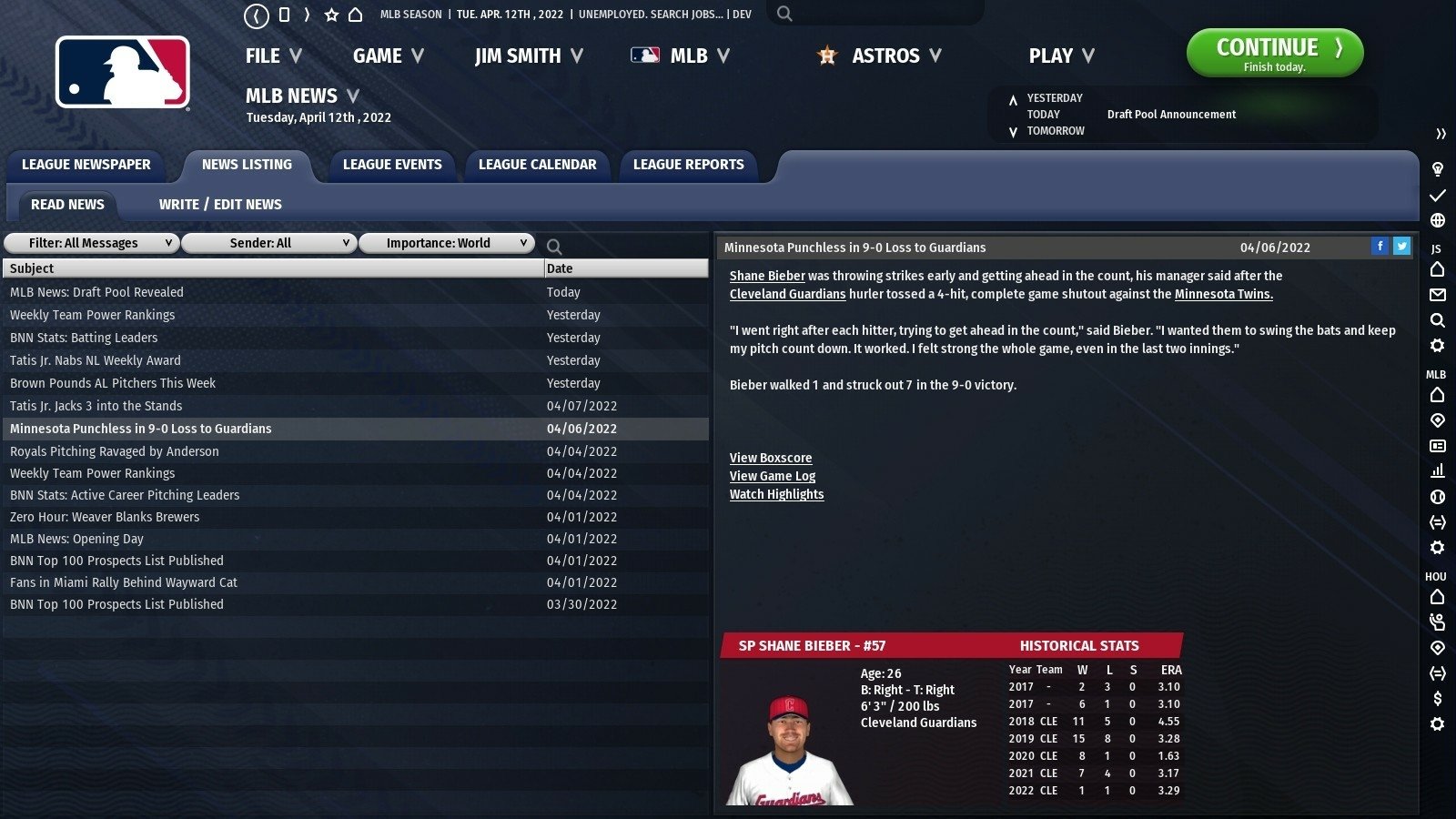 video game Out of the Park Baseball 23 Image
