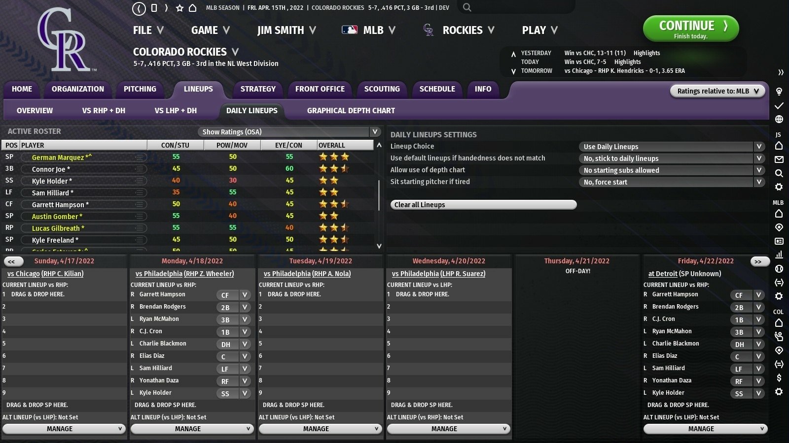 video game Out of the Park Baseball 23 Image