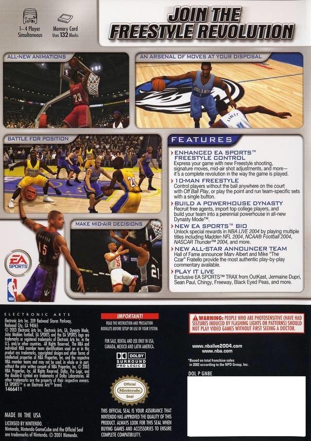 video game NBA Live 2004 Image