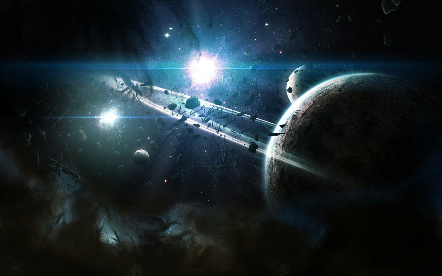 Sci Fi planetary ring Image