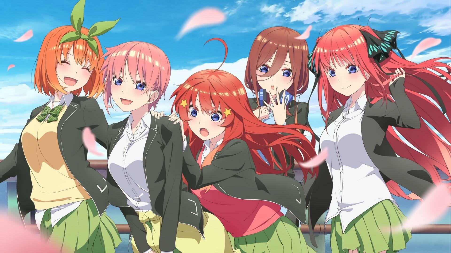 Nino Nakano Miku Nakano Itsuki Nakano Ichika Nakano Yotsuba Nakano Anime The Quintessential Quintuplets Image