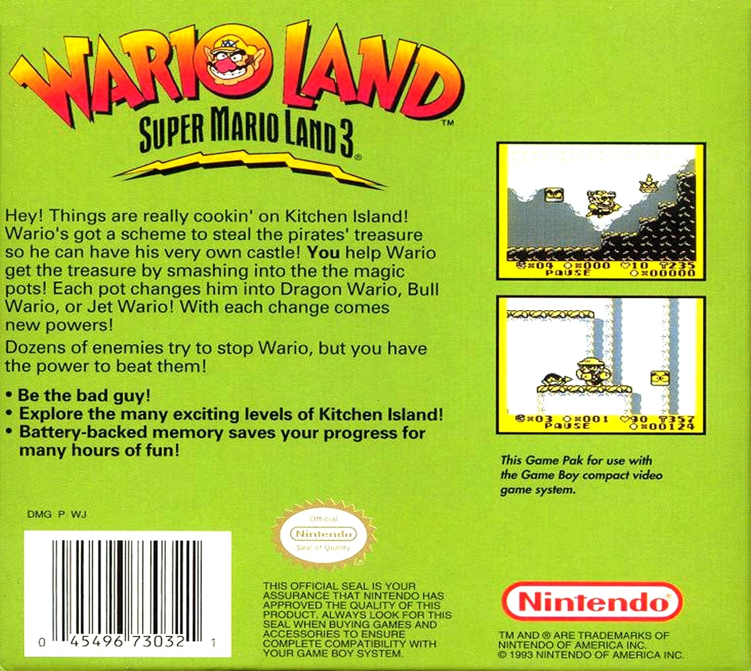 video game Wario Land: Super Mario Land 3 Image