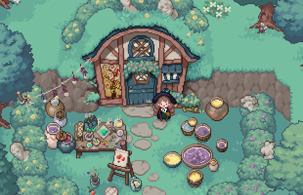 video game Little Witch in the Woods Image