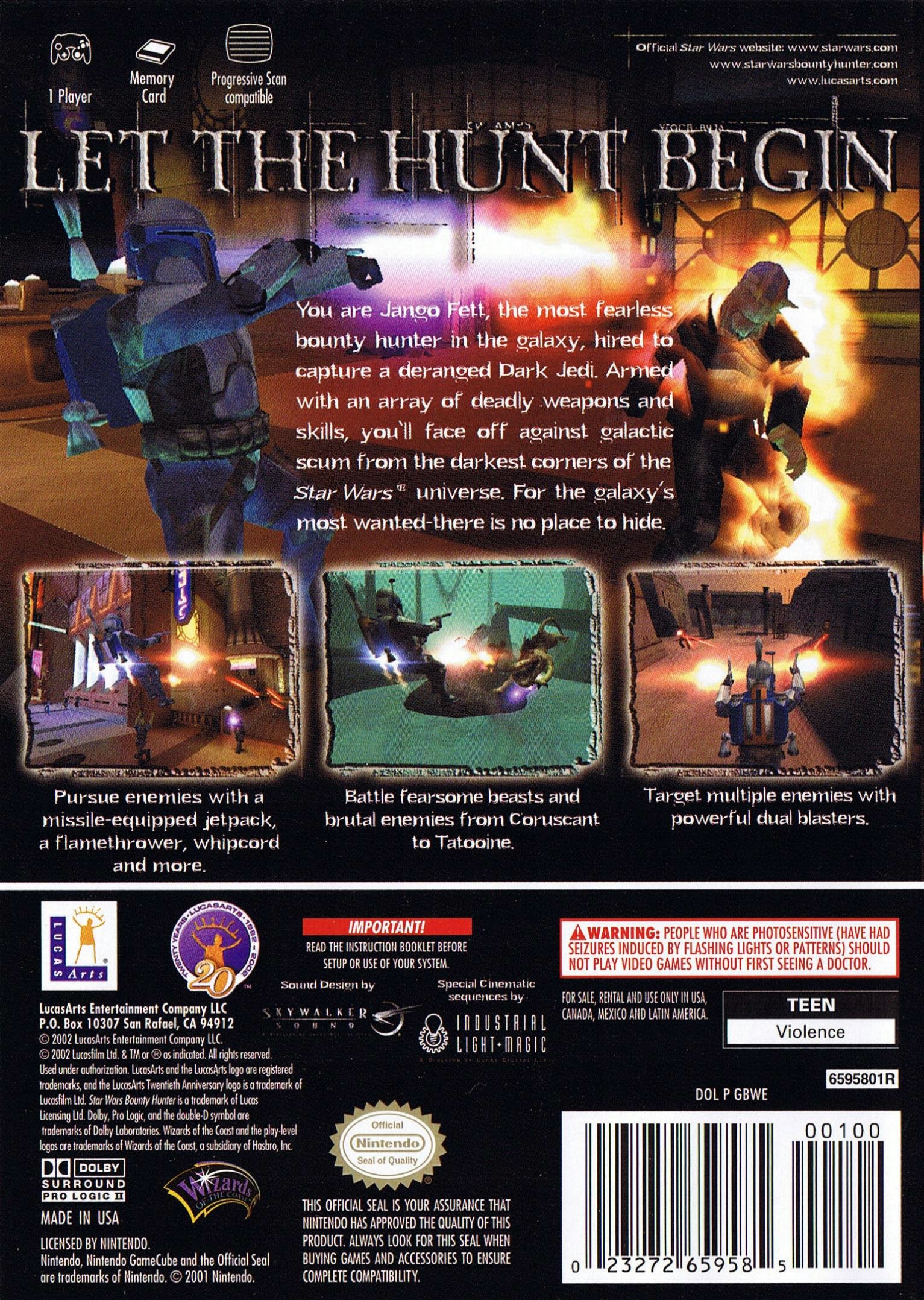 video game Star Wars: Bounty Hunter Image