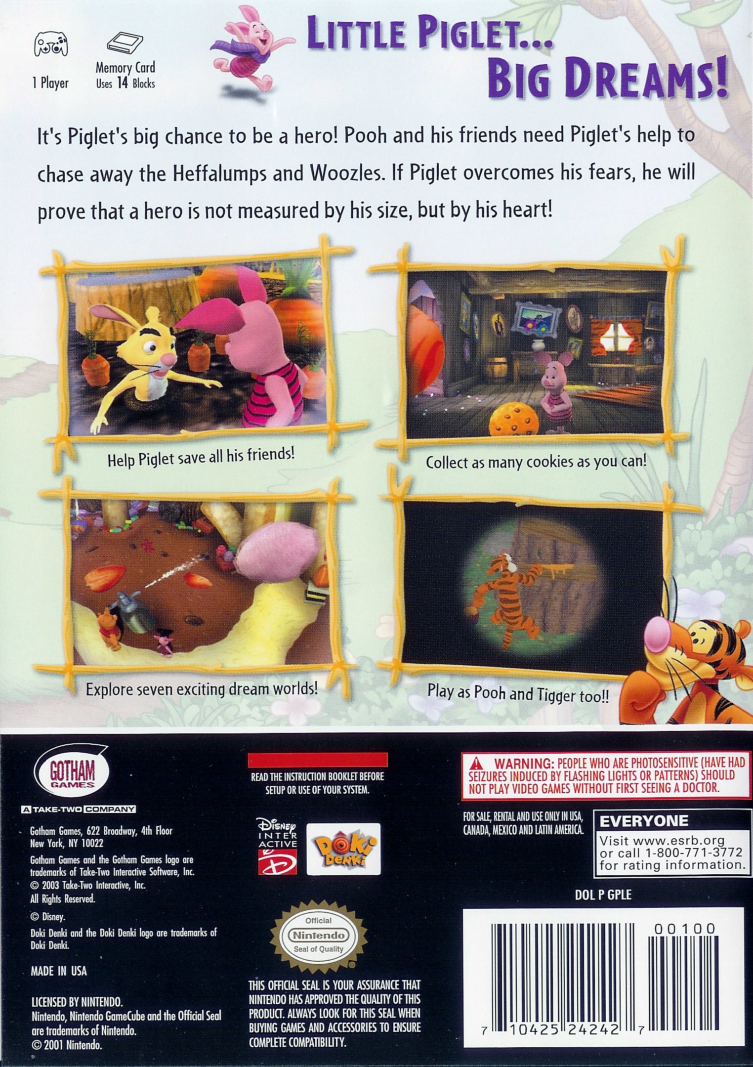 video game Piglet's BIG Game Image