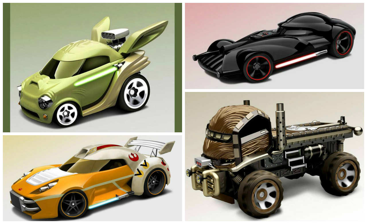 Assorted Star Wars Hot Wheels Cars