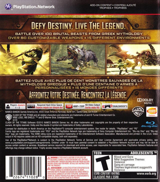 video game Clash Of The Titans (2010) Image