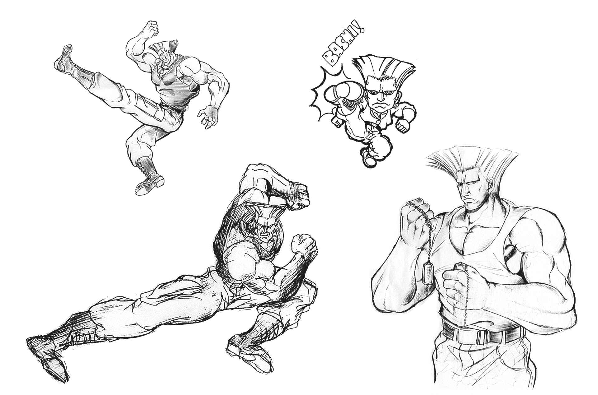  Early Street Fighter II Concept Art