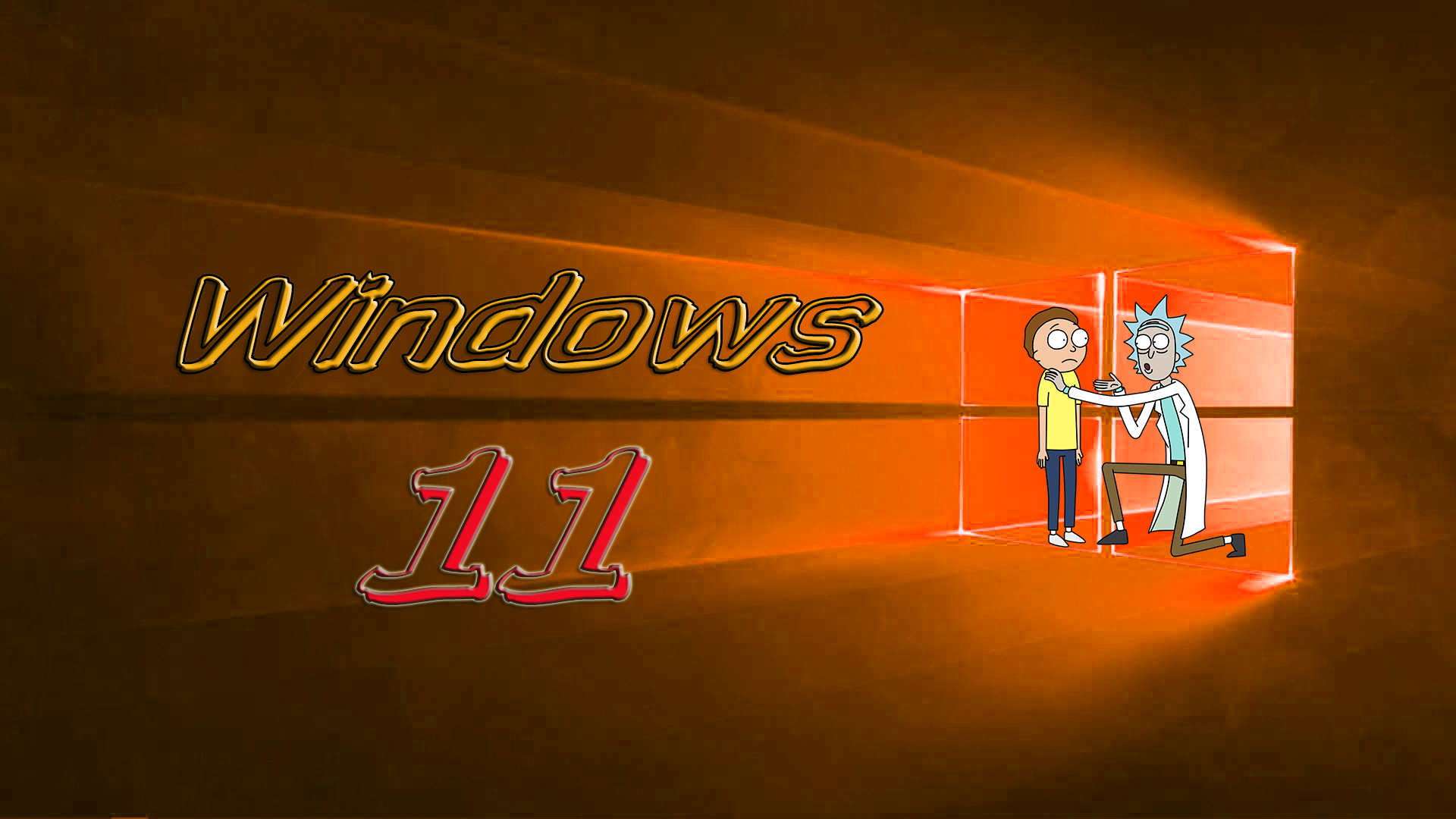 Rick_Morty Orange Windows 11 by ronin345