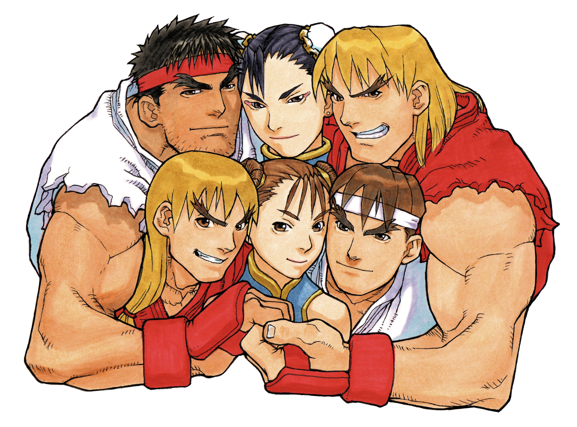 Chun-Li (Street Fighter) Ken Masters Ryu (Street Fighter) video game Street Fighter Alpha 2 Image