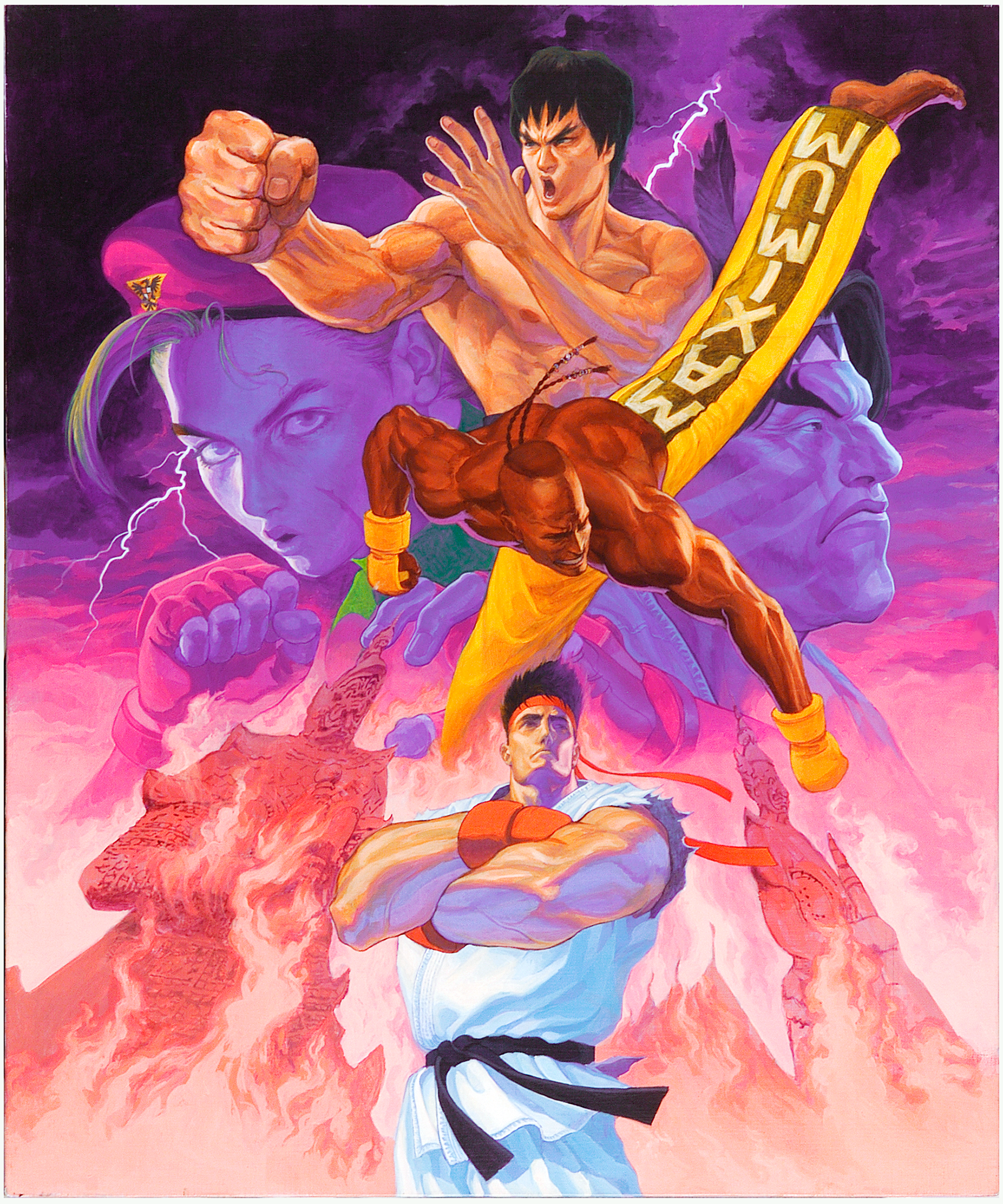T. Hawk (Street Fighter) Dee Jay Fei Long Cammy (Street Fighter) Ryu (Street Fighter) video game Super Street Fighter II Image