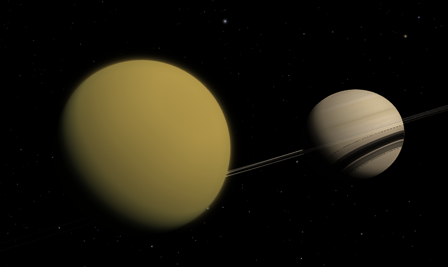 Titan and Saturn