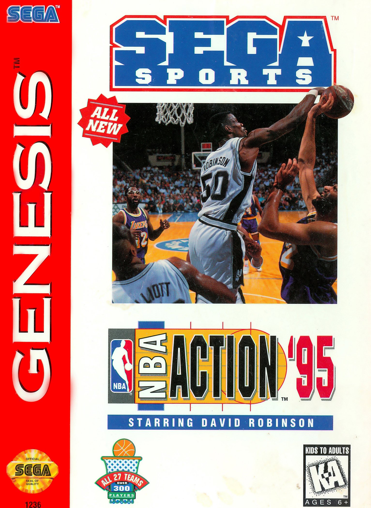 video game NBA Action '95 Starring David Robinson Image