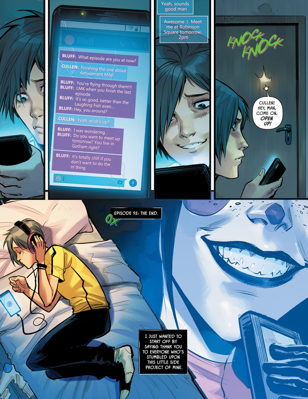 Cullen Row Comic Punchline (DC Comics) Image