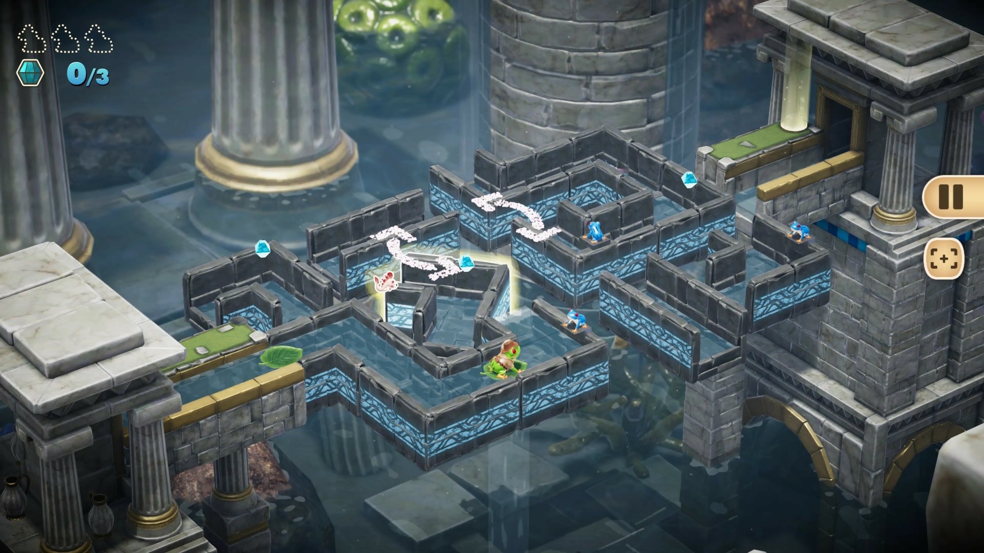 video game Frogger and the Rumbling Ruins Image