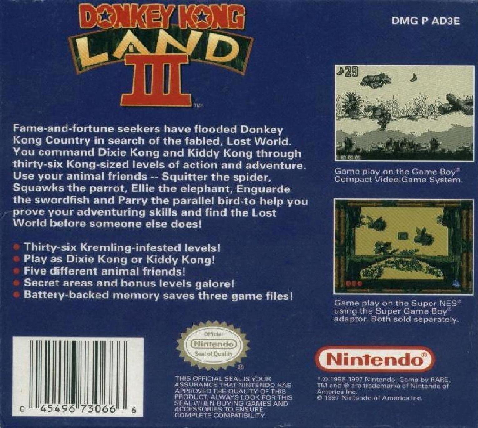 video game Donkey Kong Land III Image