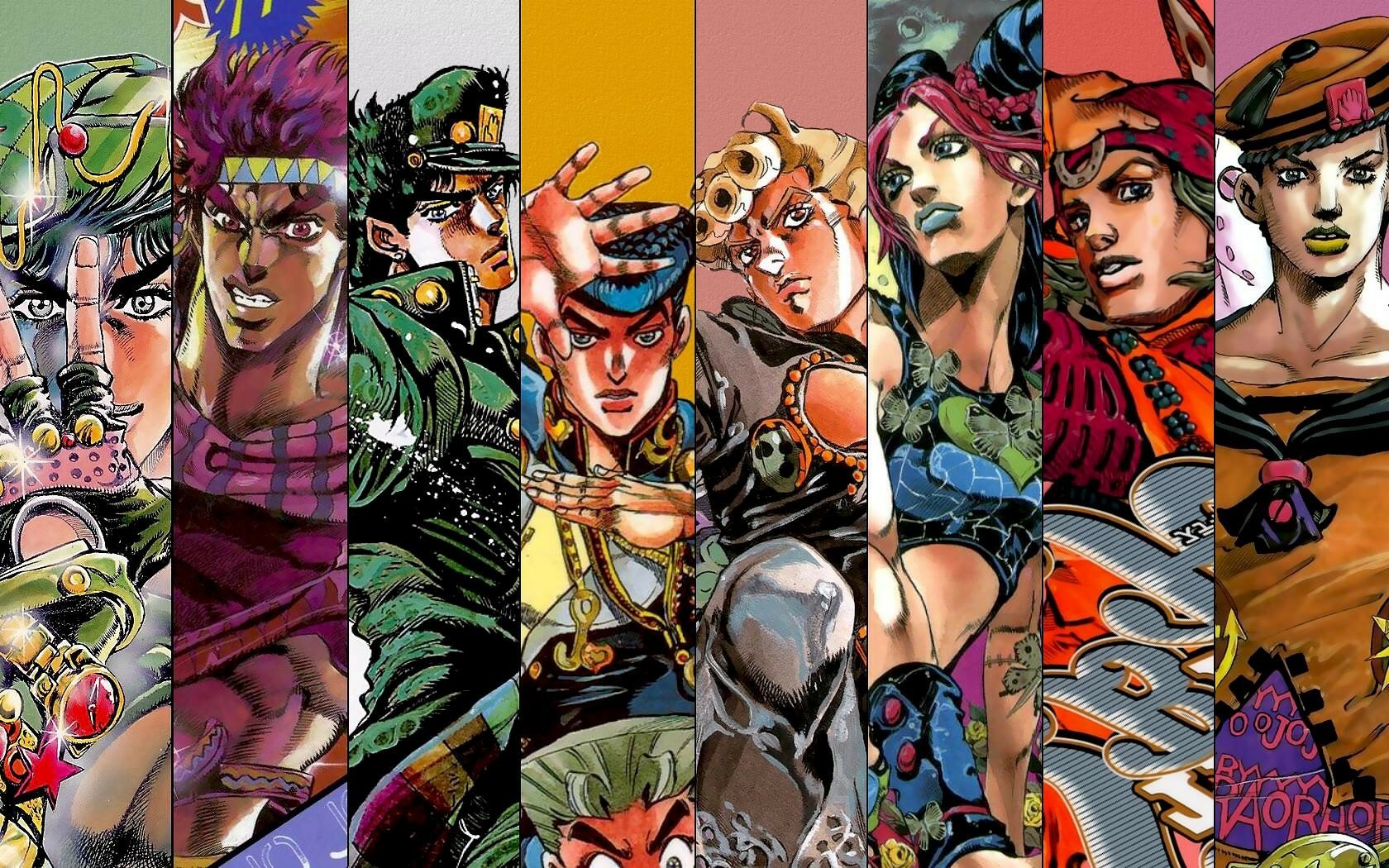 Download Giorno Giovanna Josuke Higashikata Jotaro Kujo Joseph Joestar Jonathan Joestar Image
