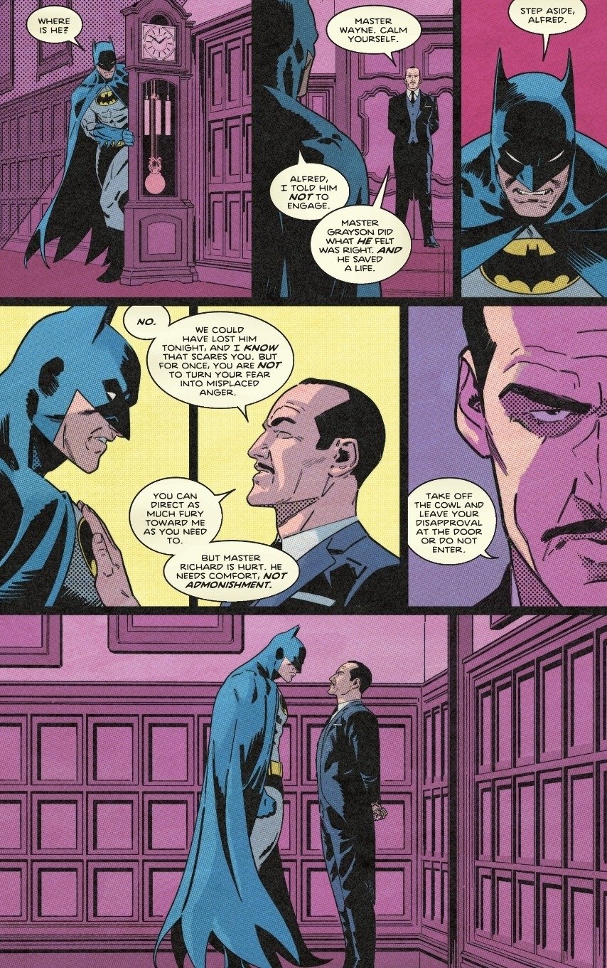 Bruce Wayne Alfred Pennyworth Batman Comic Nightwing Image