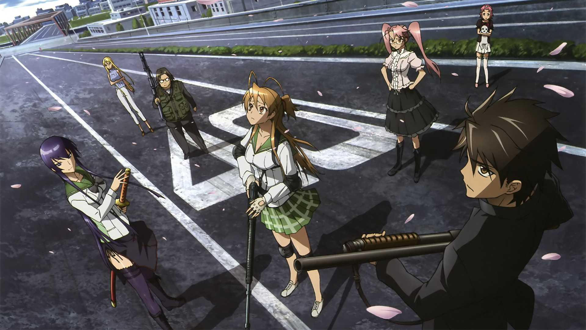 Download Caption: Takashi Komuro - A Protagonist Of Highschool Of The Dead  Wallpaper