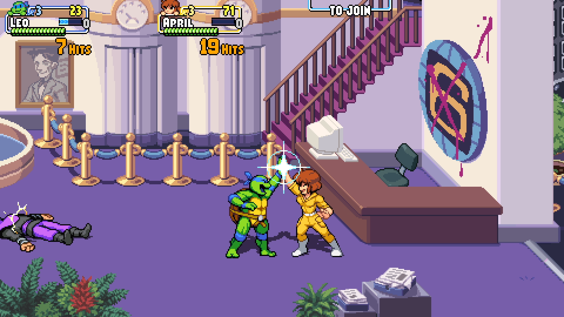 video game Teenage Mutant Ninja Turtles: Shredder's Revenge Teenage Mutant Ninja Turtles arcade Action Image
