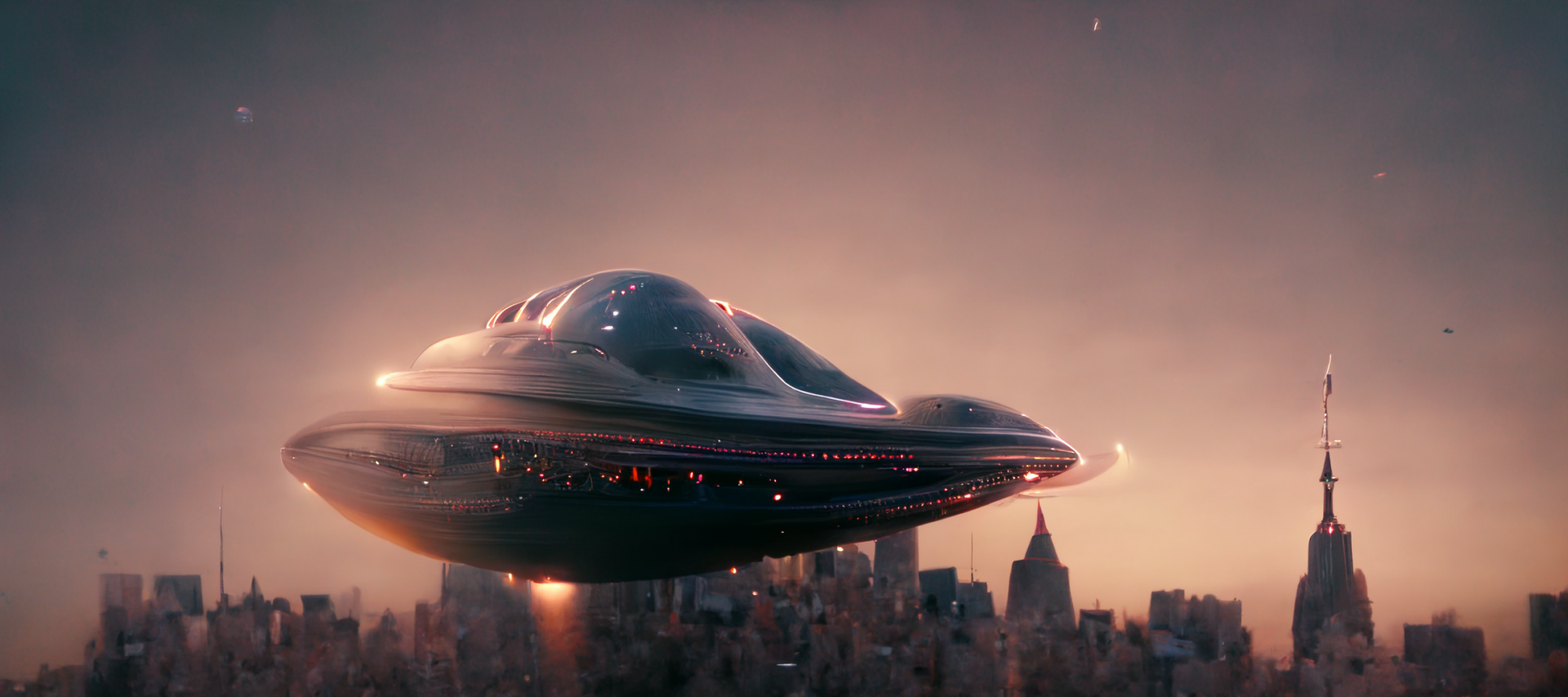  Alien Spaceship in Newyork