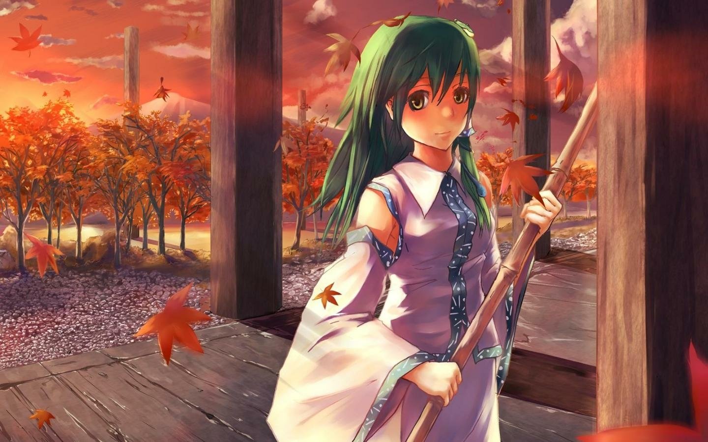 Sanae Kochiya Anime Touhou Image