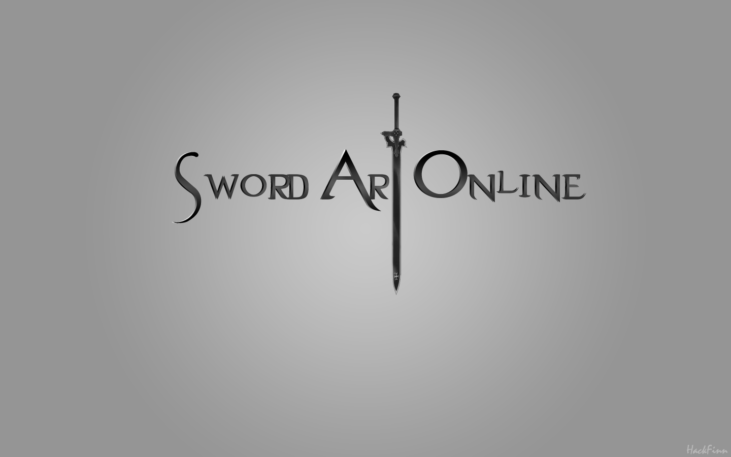 A sleek logo for Sword Art Online features stylized text with a sword, encapsulating the essence of the popular anime series.