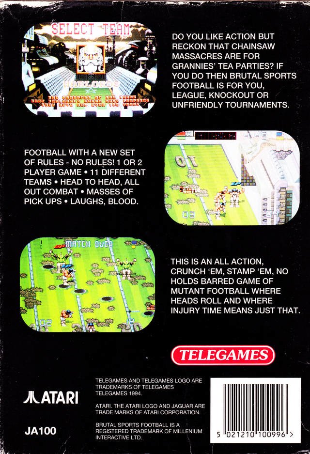 video game Brutal Sports Football Image