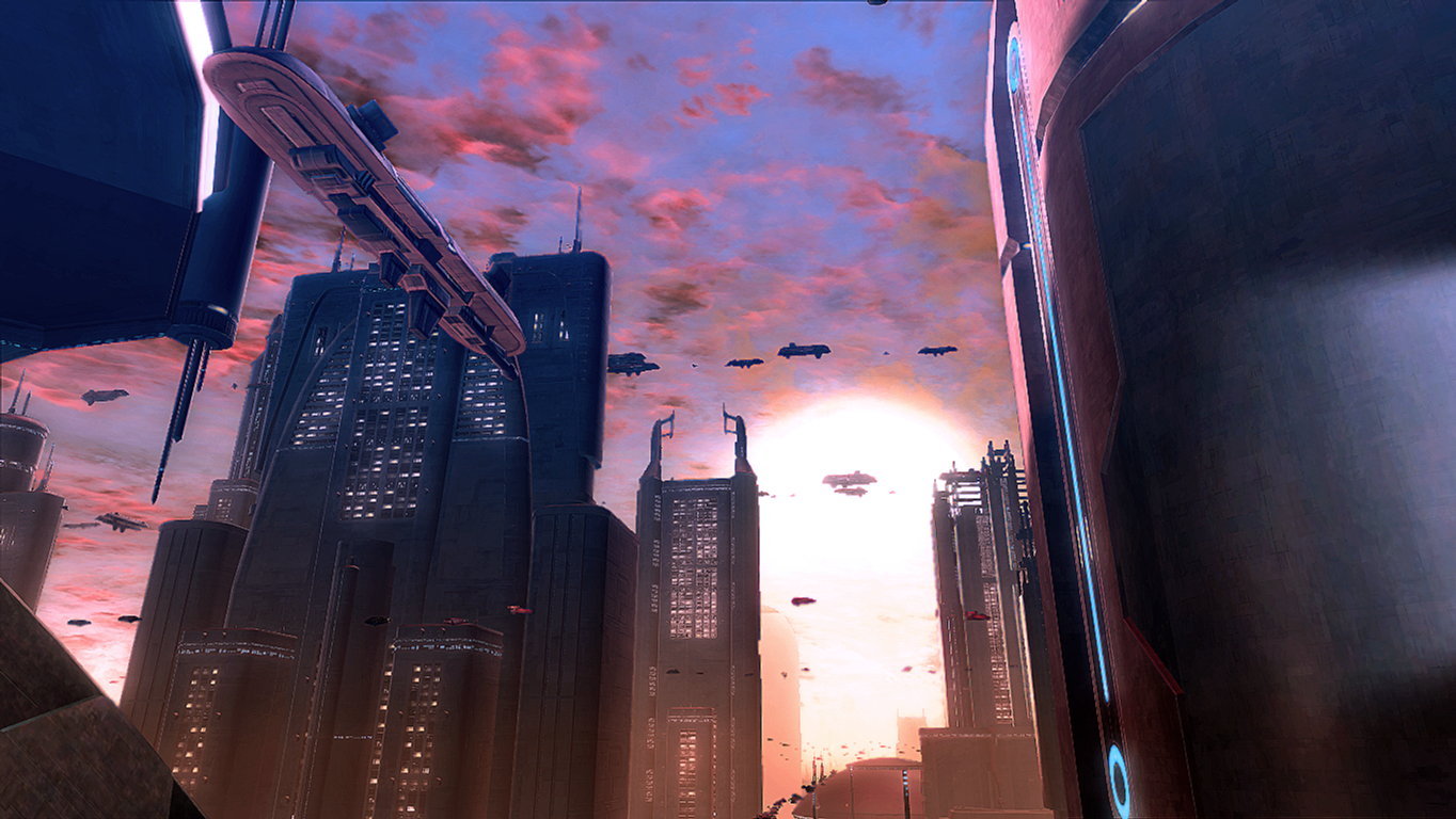 Sci Fi City Picture by Liku