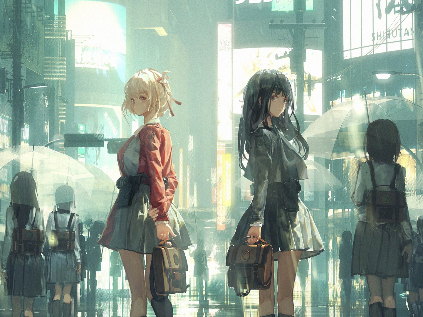 Takina Inoue Chisato Nishikigi Anime Lycoris Recoil Image