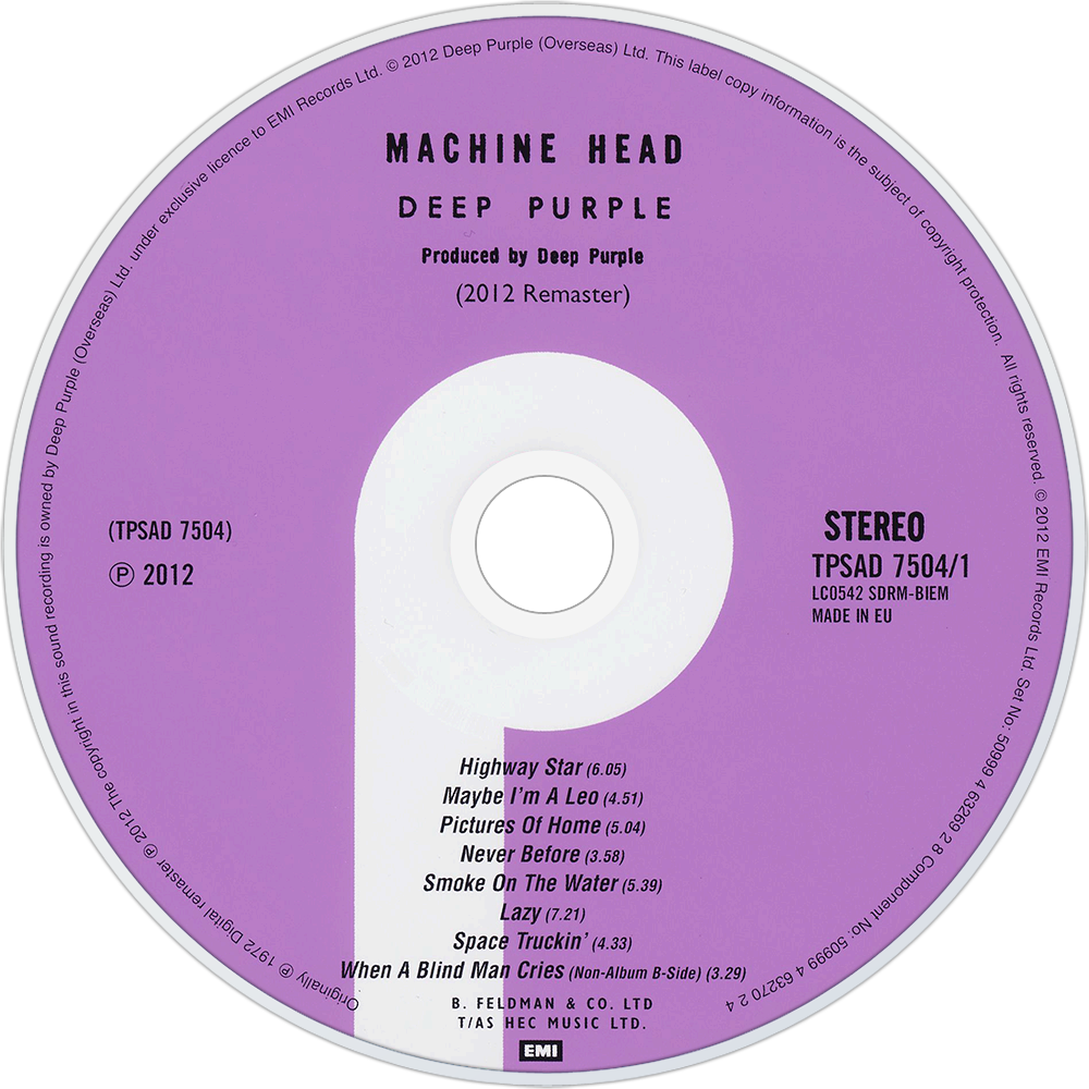 Перпл альбом. Deep Purple Machine head 1972 обложка DVDA. Лейбл EMI диска Deep Purple-. Конверт диска Deep Purple. Deep Purple CD Disc.