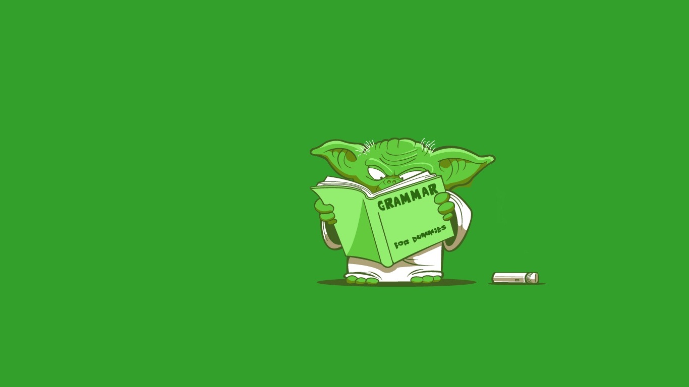 Yoda and Grammar for Dummies and Grammar for Dummies