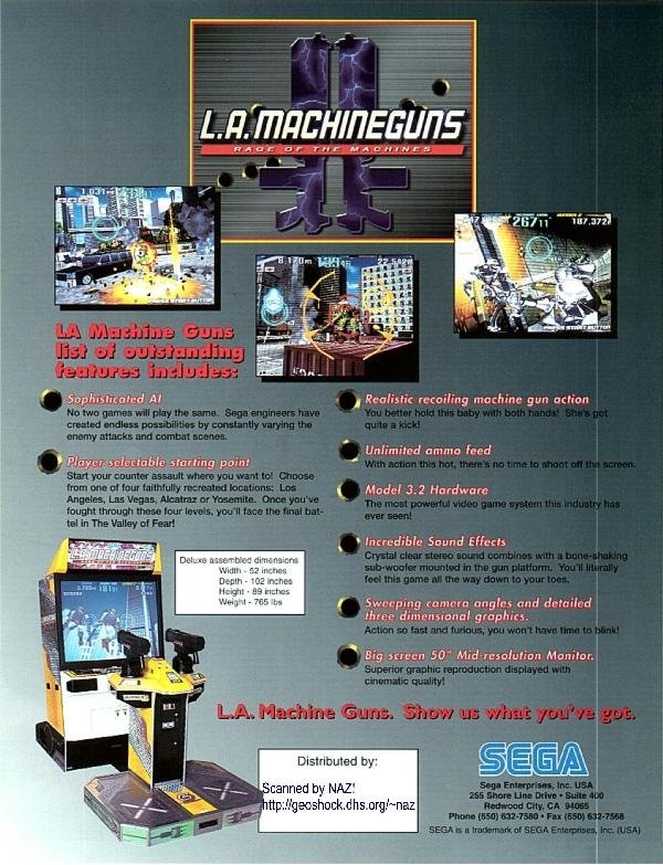 video game L.A. Machineguns: Rage Of The Machines Image