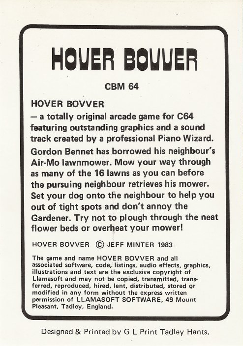 video game Hover Bovver Image