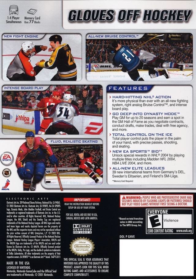 video game NHL 2004 Image