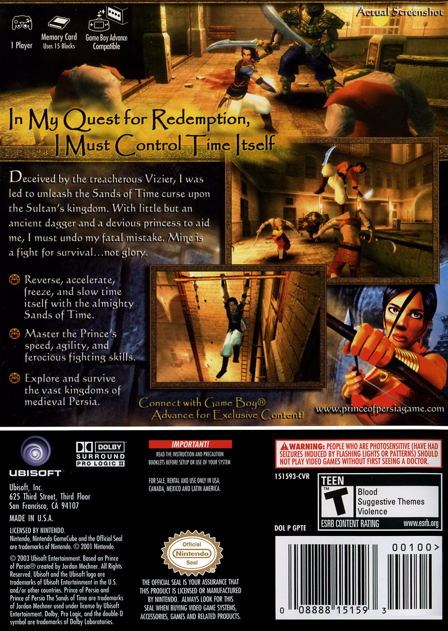 video game Prince of Persia: The Sands of Time Image