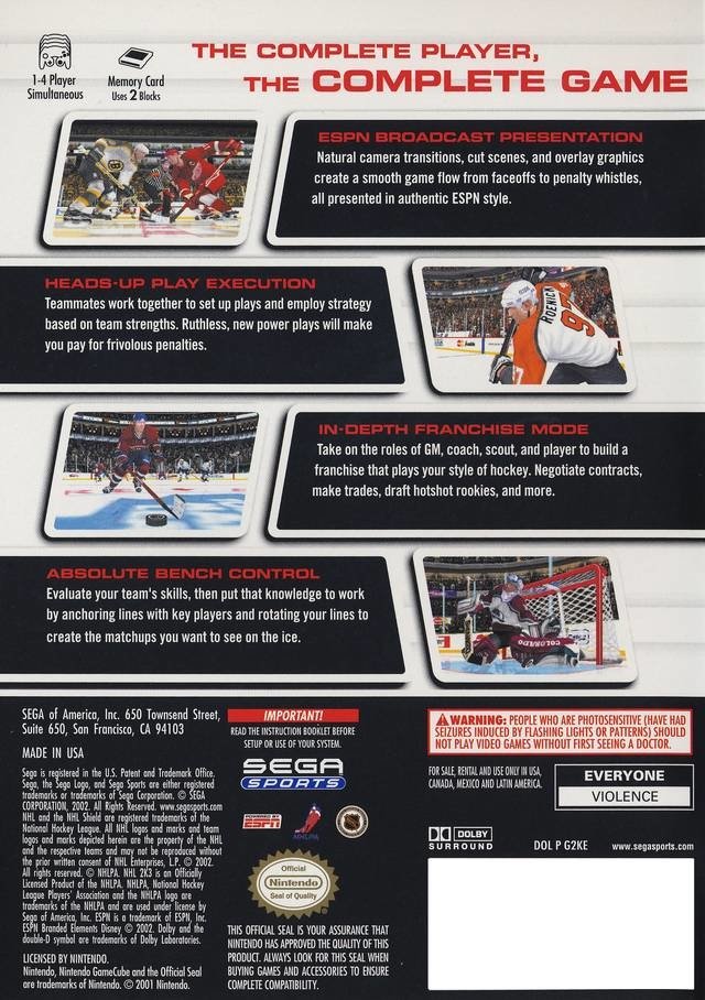 video game NHL 2K3 Image